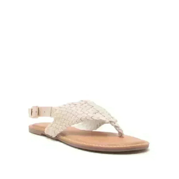 Nude Braided Gladiator Sandal - Picture 1 of 4